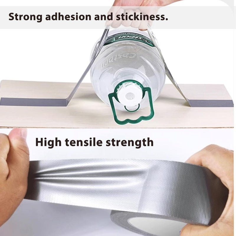 Amanbo 3-Pack Duct Tape Heavy Duty Waterproof Silver, 66 Yards x 1.88 Inch Total Strong Adhesive No Residue Bulk for Home Use, DIY, Projects, Outdoor Repairs Tear by Hand - Image 4